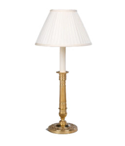 Candlestick lamp.