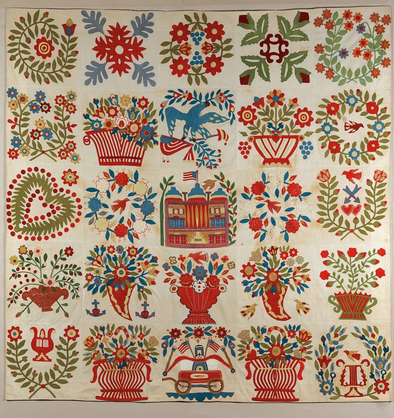 Traditional American quilt
