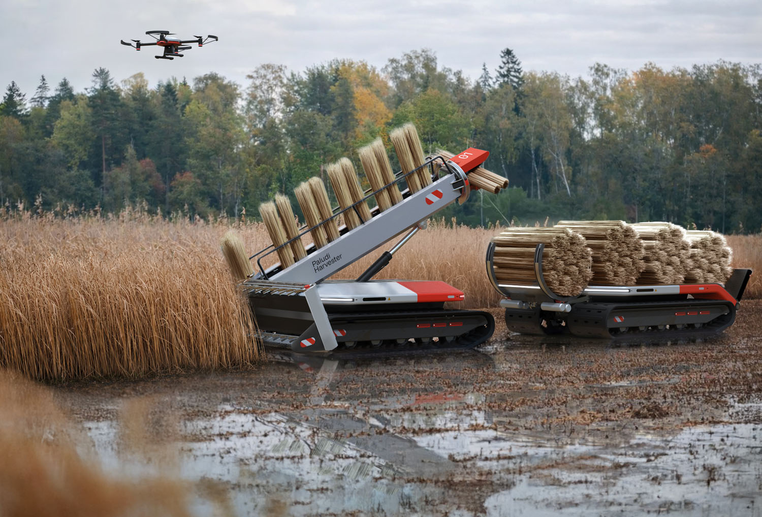 Rendering of the Pauldi Harvester. 