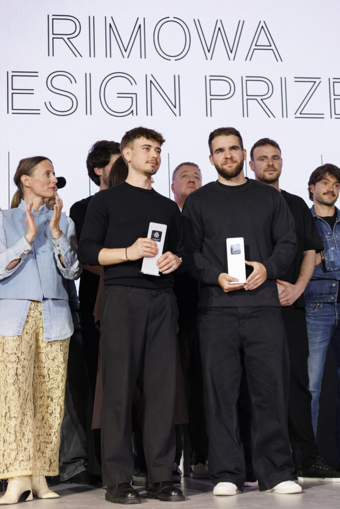 Winners Samuel Nagel and Paul Feiler at the Rimowa Design Prize ceremony.
