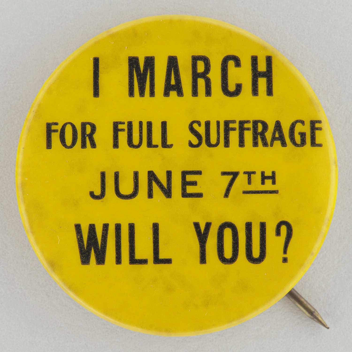Vintage suffragette button