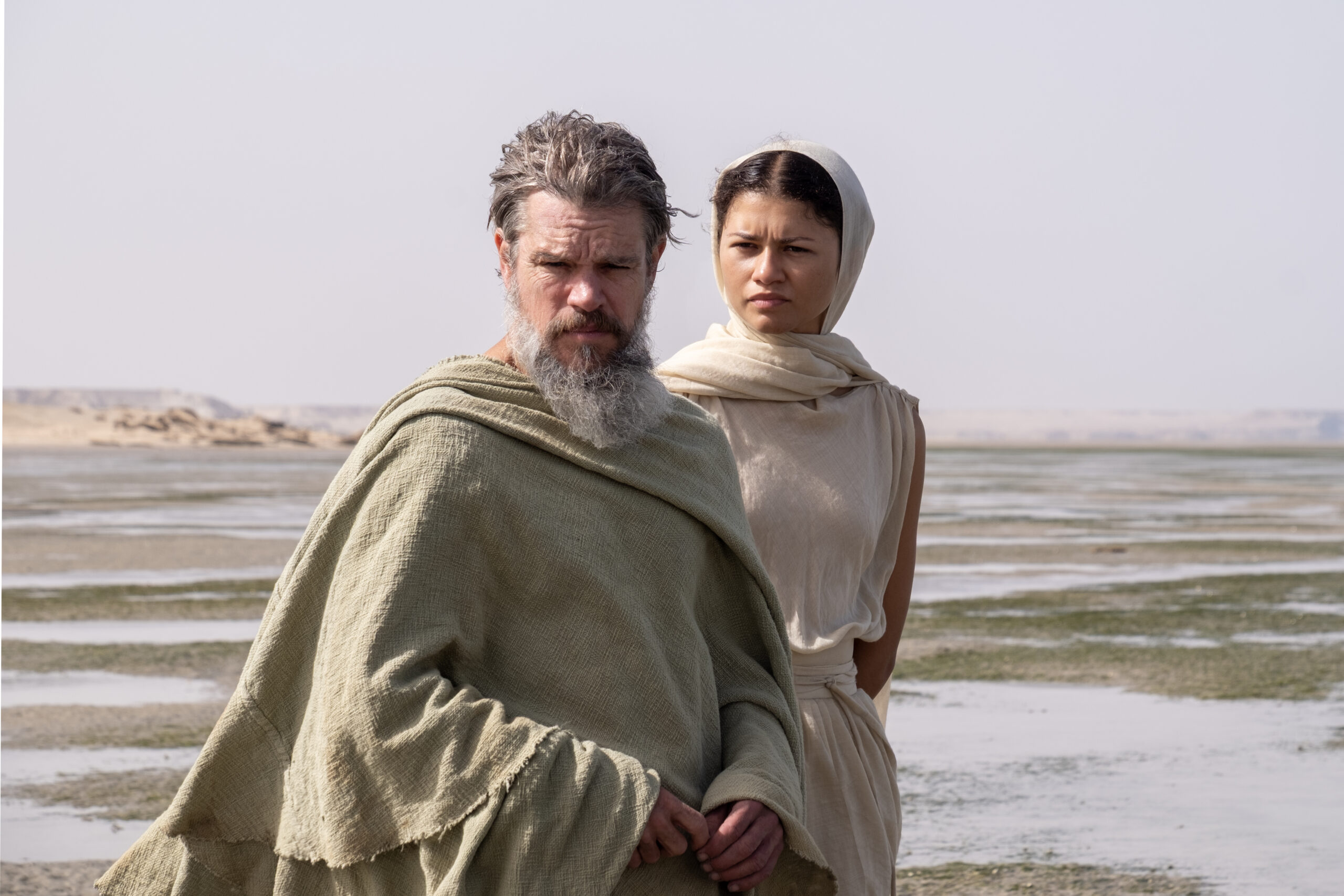 Matt Damon and Zendaya in The Odyssey.