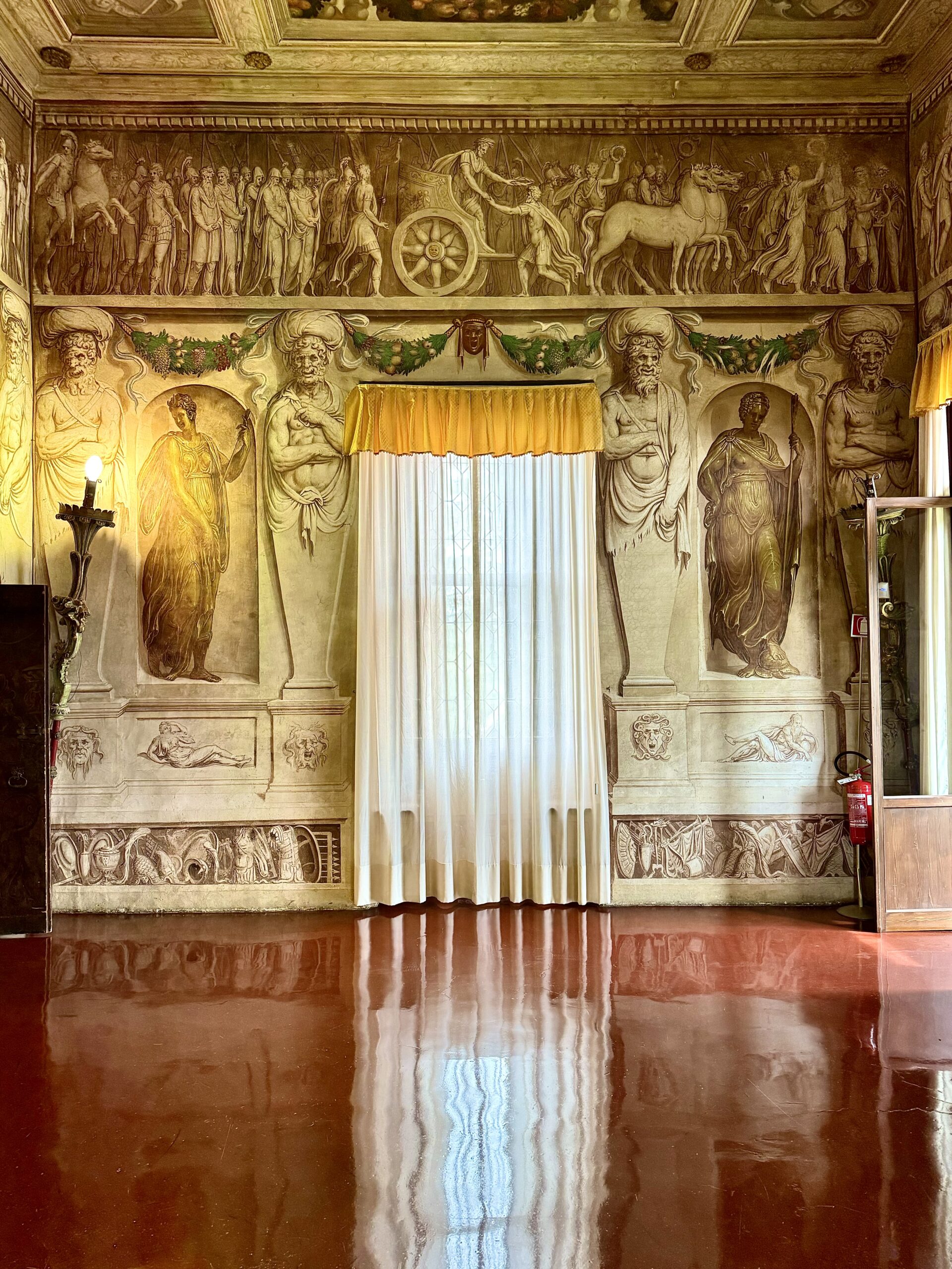 Architecture of Villa la Rotonda in the Veneto