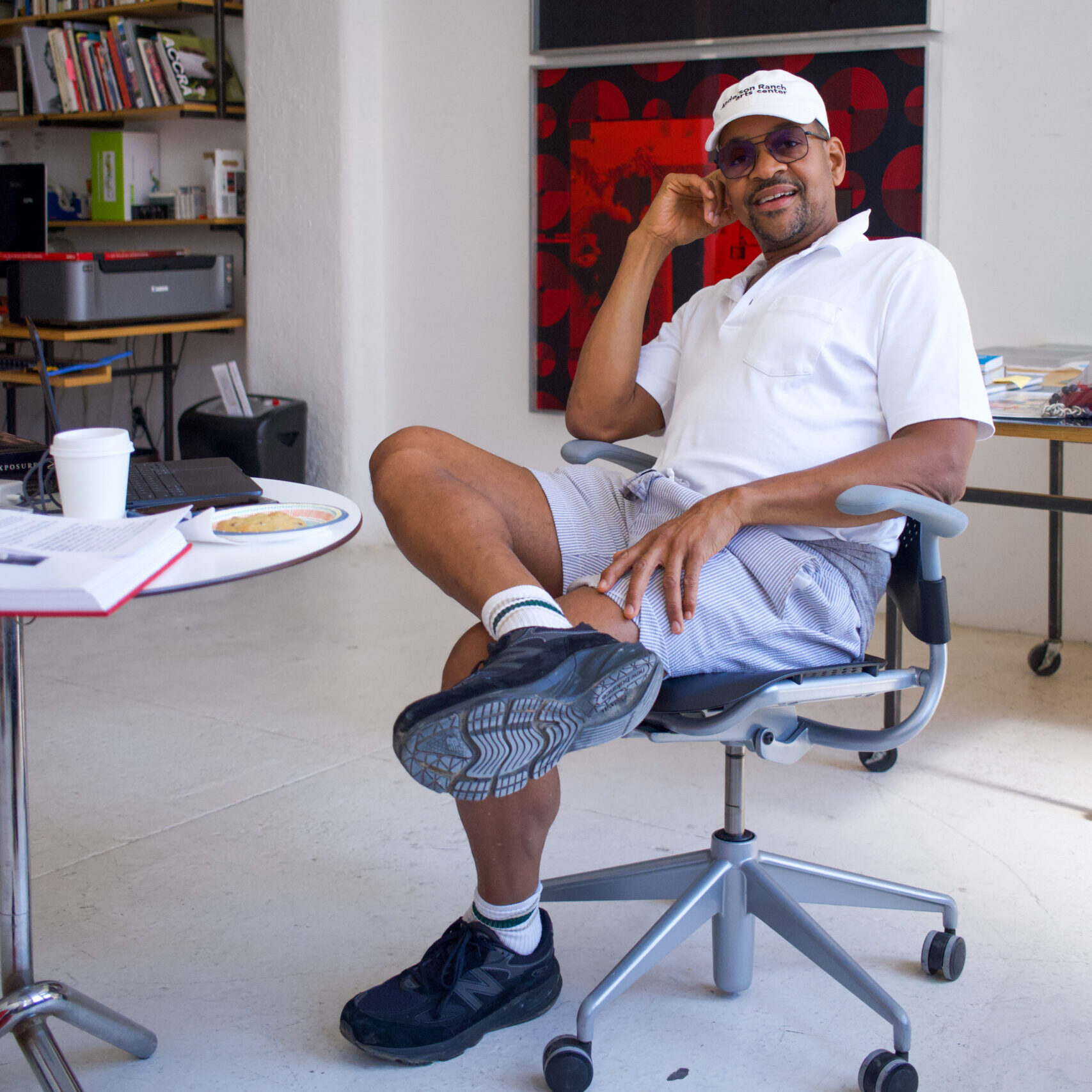 Lyle Ashton Harris in his New York studio