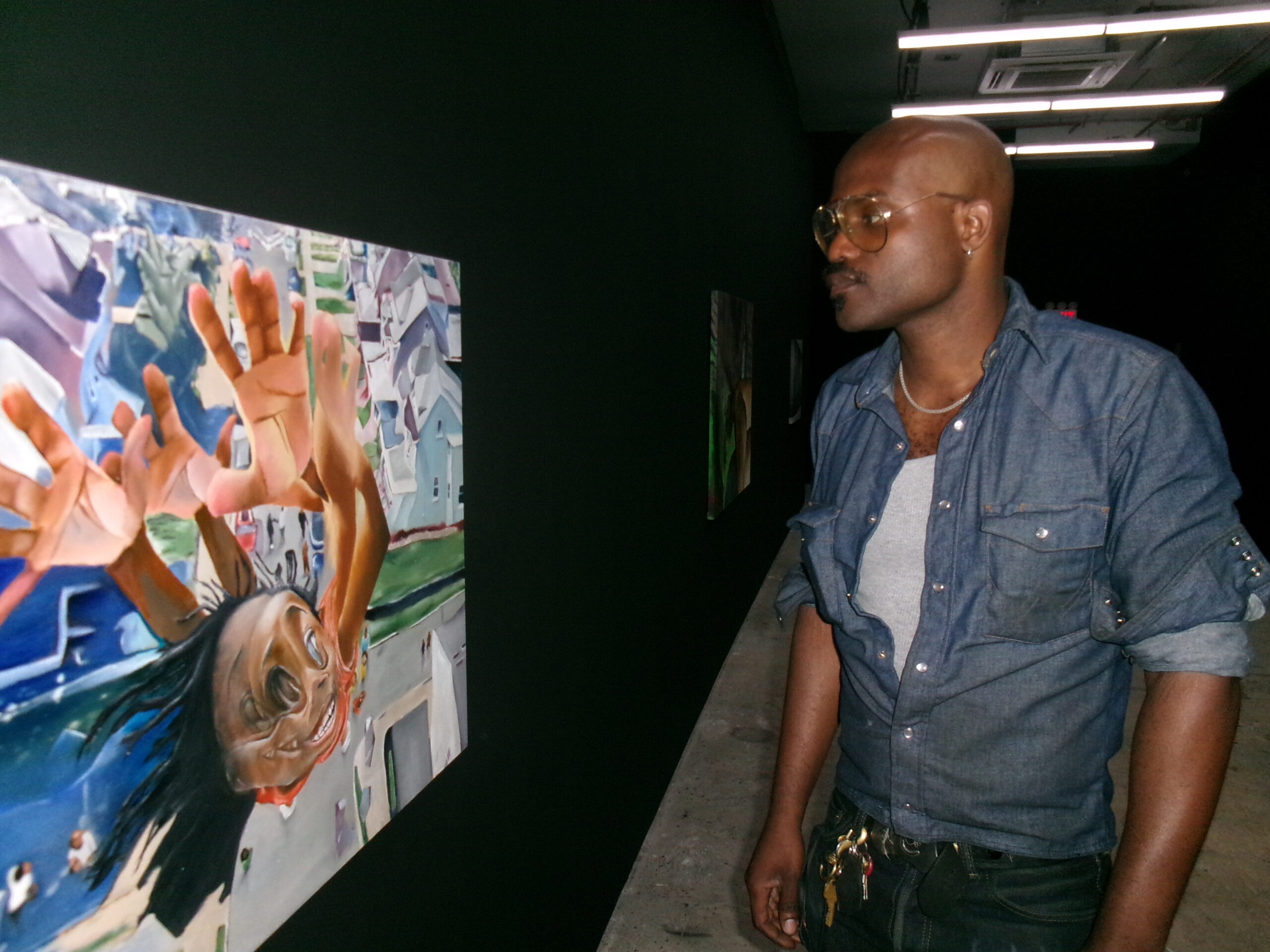 New York gallery exhibition opening