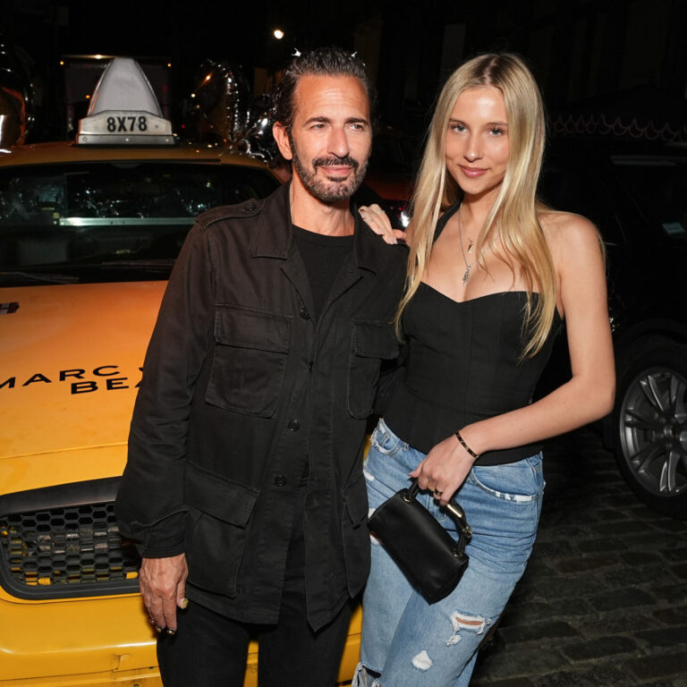 Designer Marc Jacobs celebrates the return of Marc Jacobs Beauty, his makeup line, with Romy Mars, daughter of filmmaker and director Sofia Coppola, in New York during New York Fashion Week (NYFW).