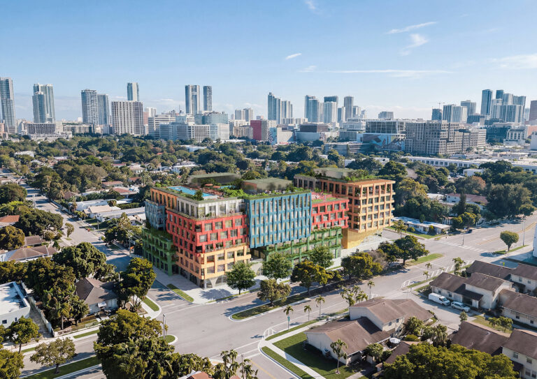 Rendering of design and architecture developers Uribe Schwarzkopf's WOMA in Wynwood, Miami for artists and desingers. All images courtesy of the developer.