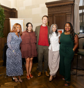 Evan Nicole Brown, Salam Rida, Anthony Marin, Jaimelyn Neher, and Kiana Wenzell pose for a portrait