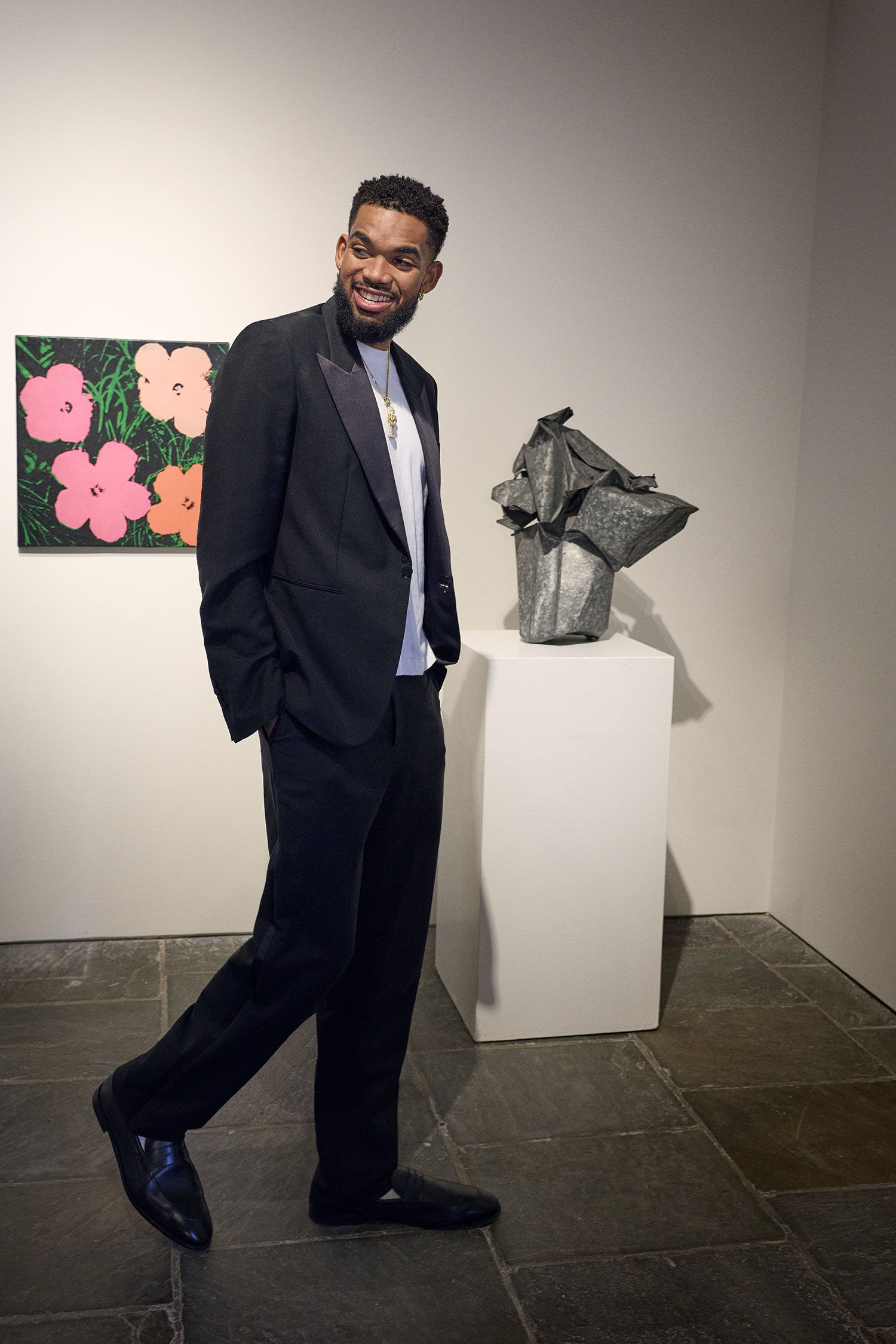 Karl-Anthony Towns and Jordyn Woods at Sotheby's in New York, NY on September 10, 2026