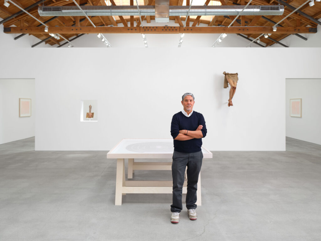 Artist Paul Pfeiffer ahead of his new Los Angeles "Olympia" at Perrotin gallery. All imagery courtesy of Perrotin.